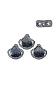 Ginko Leaf Beads 7.5x7.5mm Hematite